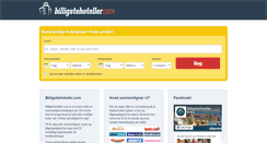 Desktop Screenshot of billigstehoteller.com